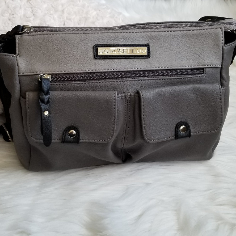 Rosetti grey satchel bag